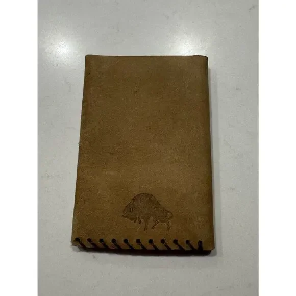 Ezra Arthur Leather Cash Card Wallet Minimal Classic Whiskey - Picture 2 of 6